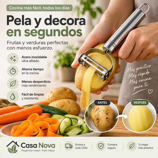 Pela Papas y Verduras Premium de Acero Inoxidable