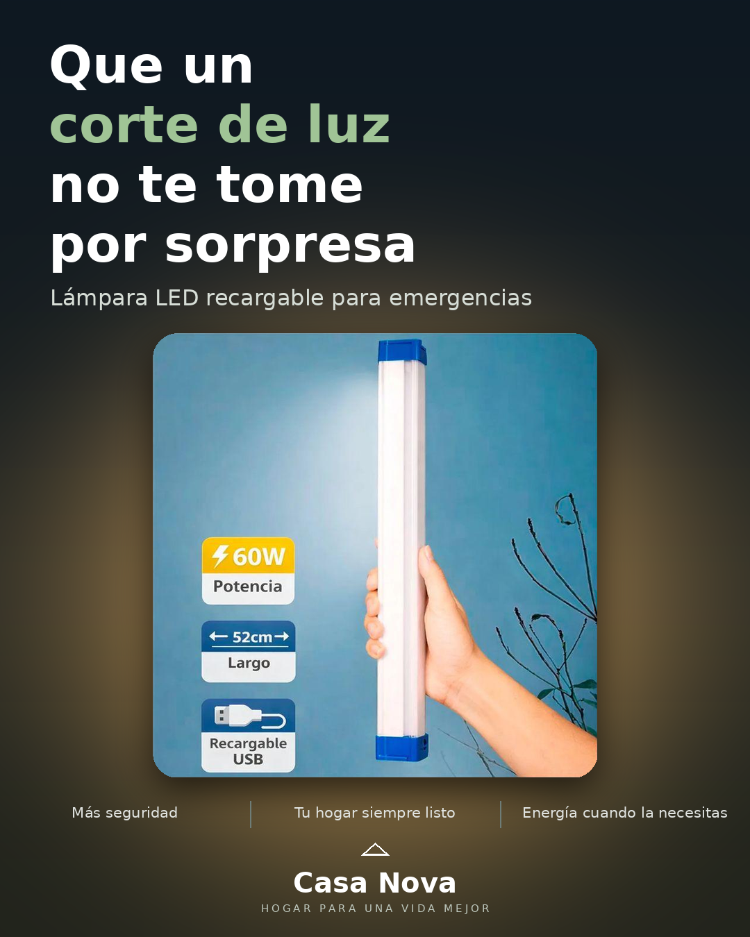 Lámpara LED Emergencia